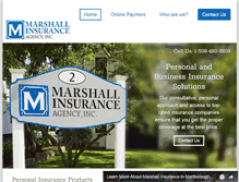 Tablet Screenshot of marshallinsurancegroup.com